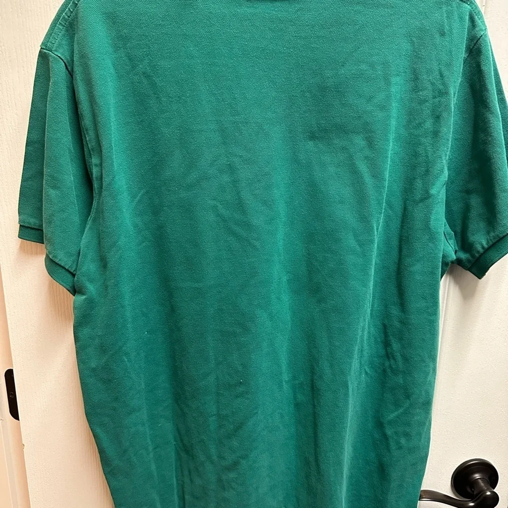 Ralph Lauren Men's Green Polo Shirt pre loved, size XXL # 433